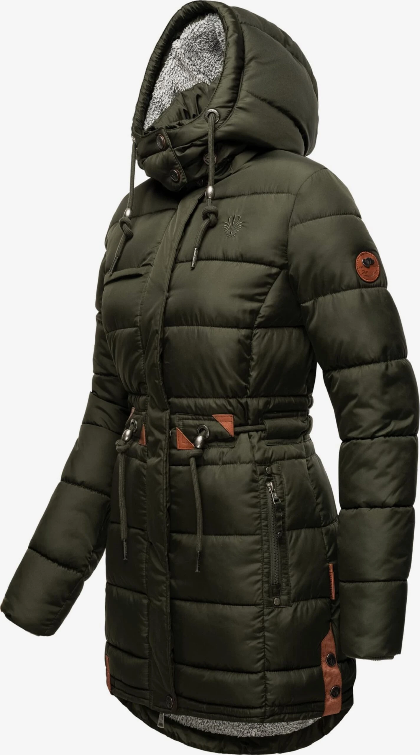 Navahoo Wintermantels Wintermantel Daliee Dames Donkergroen 4 Navahoo Wintermantels Wintermantel Daliee Dames Donkergroen - Afbeelding 2