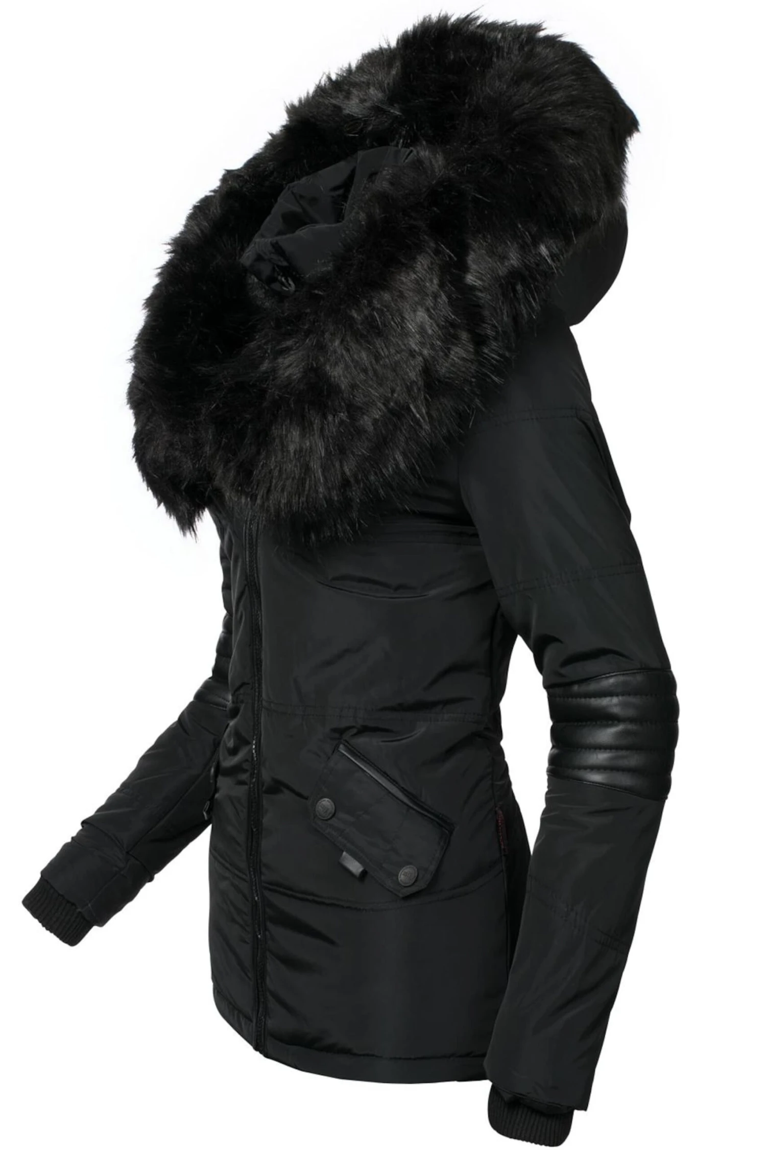Navahoo Winterjassen Winterjas Nirvana Dames Zwart 6 Navahoo Winterjassen Winterjas Nirvana Dames Zwart - Afbeelding 4