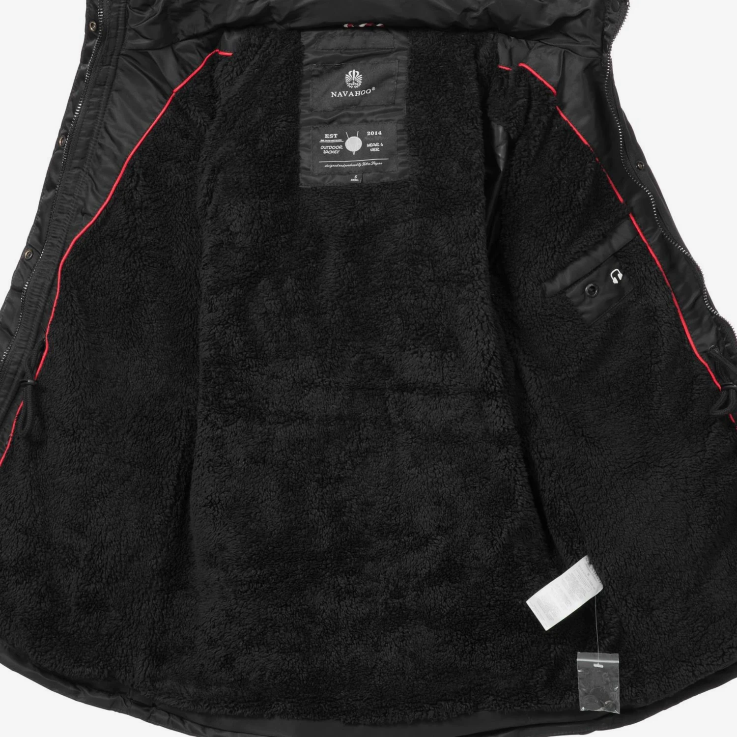 Navahoo Winterjassen Winterjas Schätzchen Dames Zwart 6 Navahoo Winterjassen Winterjas Schätzchen Dames Zwart - Afbeelding 4