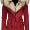 Navahoo Parkas Winterparka Sweety Dames Rood -Navahoo 07db49c17872cc28cfd1b2dd3020f527