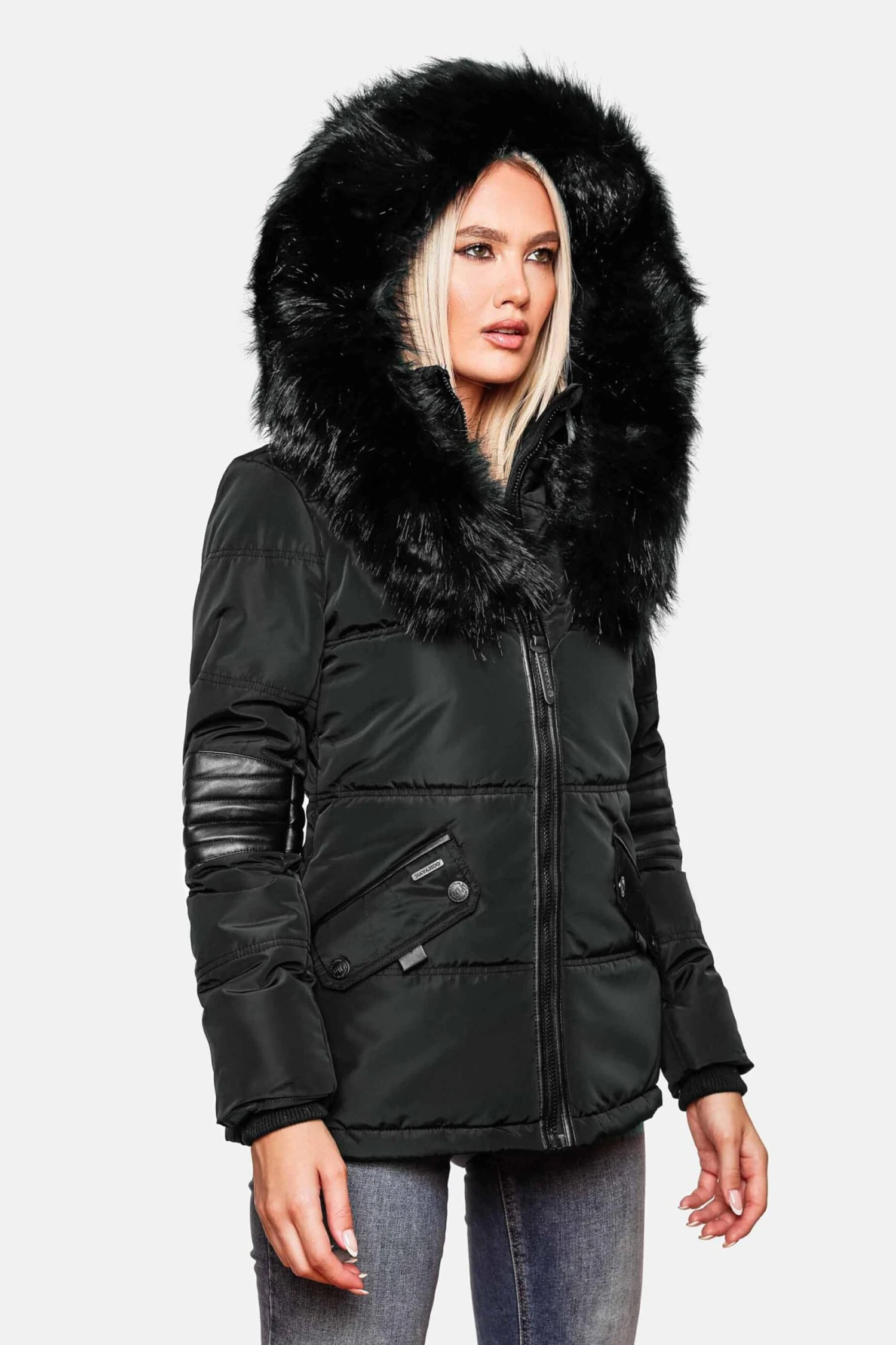 Navahoo Winterjassen Winterjas Nirvana Dames Zwart 7 Navahoo Winterjassen Winterjas Nirvana Dames Zwart - Afbeelding 5