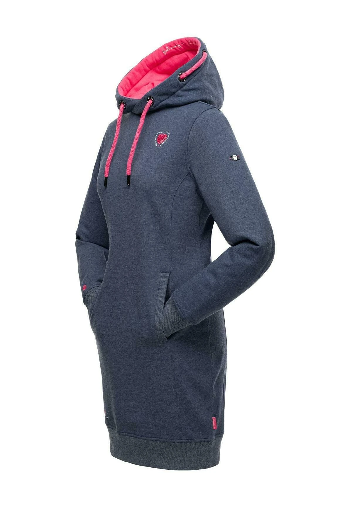 Navahoo Jurk - Dusty Blue Melange 9 Navahoo Jurk - Dusty Blue Melange - Afbeelding 7