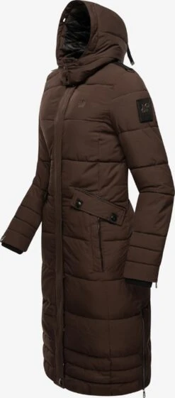 Navahoo Wintermantels Wintermantel Fahmiyaa Dames Donkerbruin -Navahoo 0b674b3c4b775162b34f535f66625062