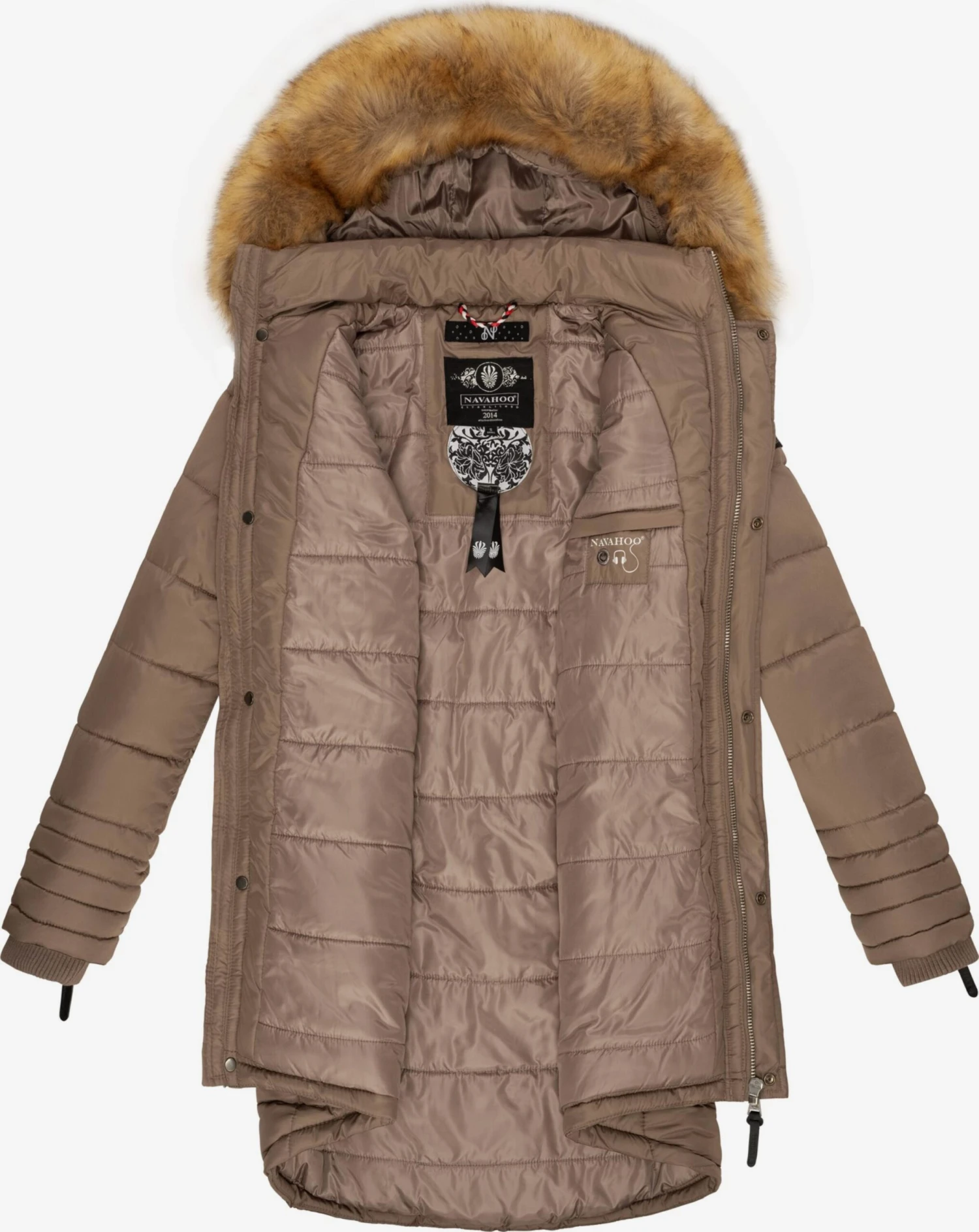 Navahoo Wintermantels Wintermantel Papaya Dames Bruin / Sepia 7 Navahoo Wintermantels Wintermantel Papaya Dames Bruin / Sepia - Afbeelding 5