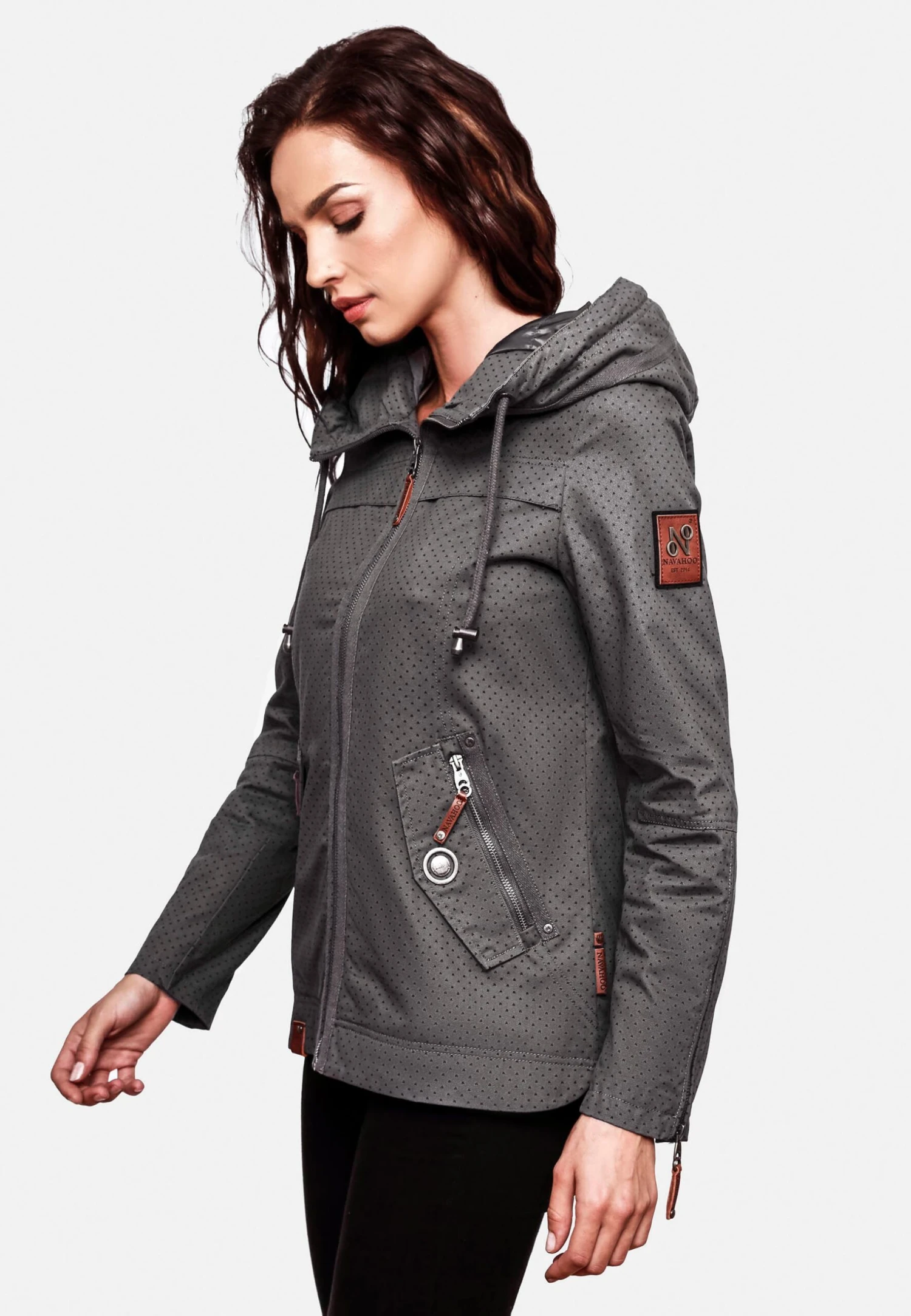 Navahoo Wekoo - Parka - Antracite Dots 5 Navahoo Wekoo - Parka - Antracite Dots - Afbeelding 3