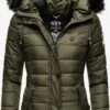 Navahoo Winterjassen Winterjas Zuckerbiene Dames Olijfgroen -Navahoo 10b33a4a90168719e52a1ad0e3c0703e