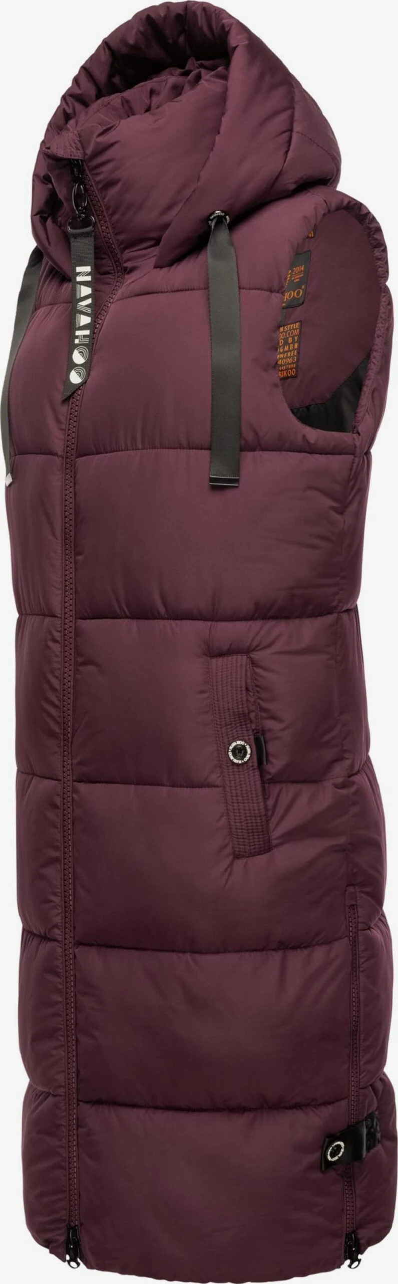 Navahoo Bodywarmers Bodywarmer Dames Bordeaux 4 Navahoo Bodywarmers Bodywarmer Dames Bordeaux - Afbeelding 2