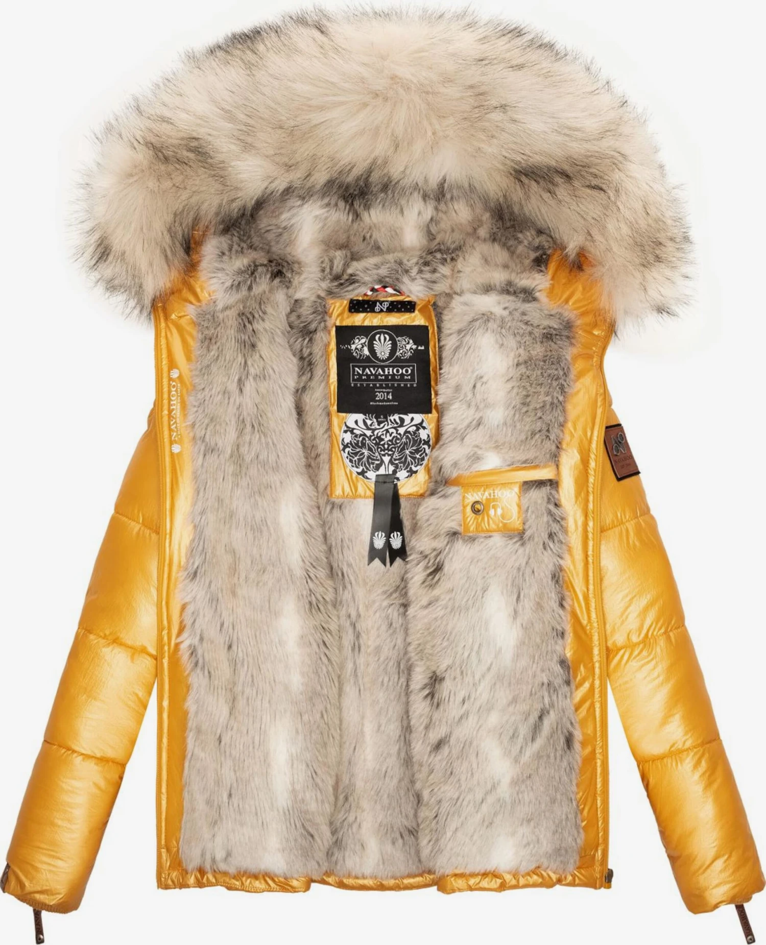 Navahoo Winterjassen Winterjas Tikunaa Dames Geel 7 Navahoo Winterjassen Winterjas Tikunaa Dames Geel - Afbeelding 5