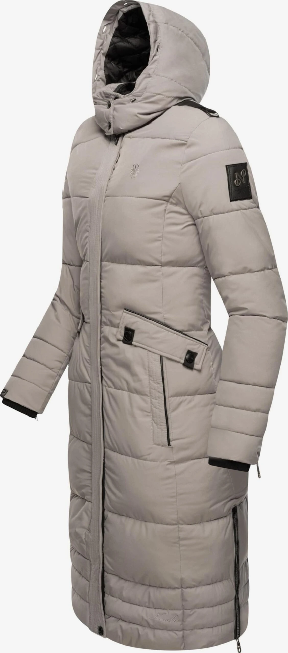 Navahoo Wintermantels Wintermantel Fahmiyaa Dames Stone Grey 6 Navahoo Wintermantels Wintermantel Fahmiyaa Dames Stone Grey - Afbeelding 4