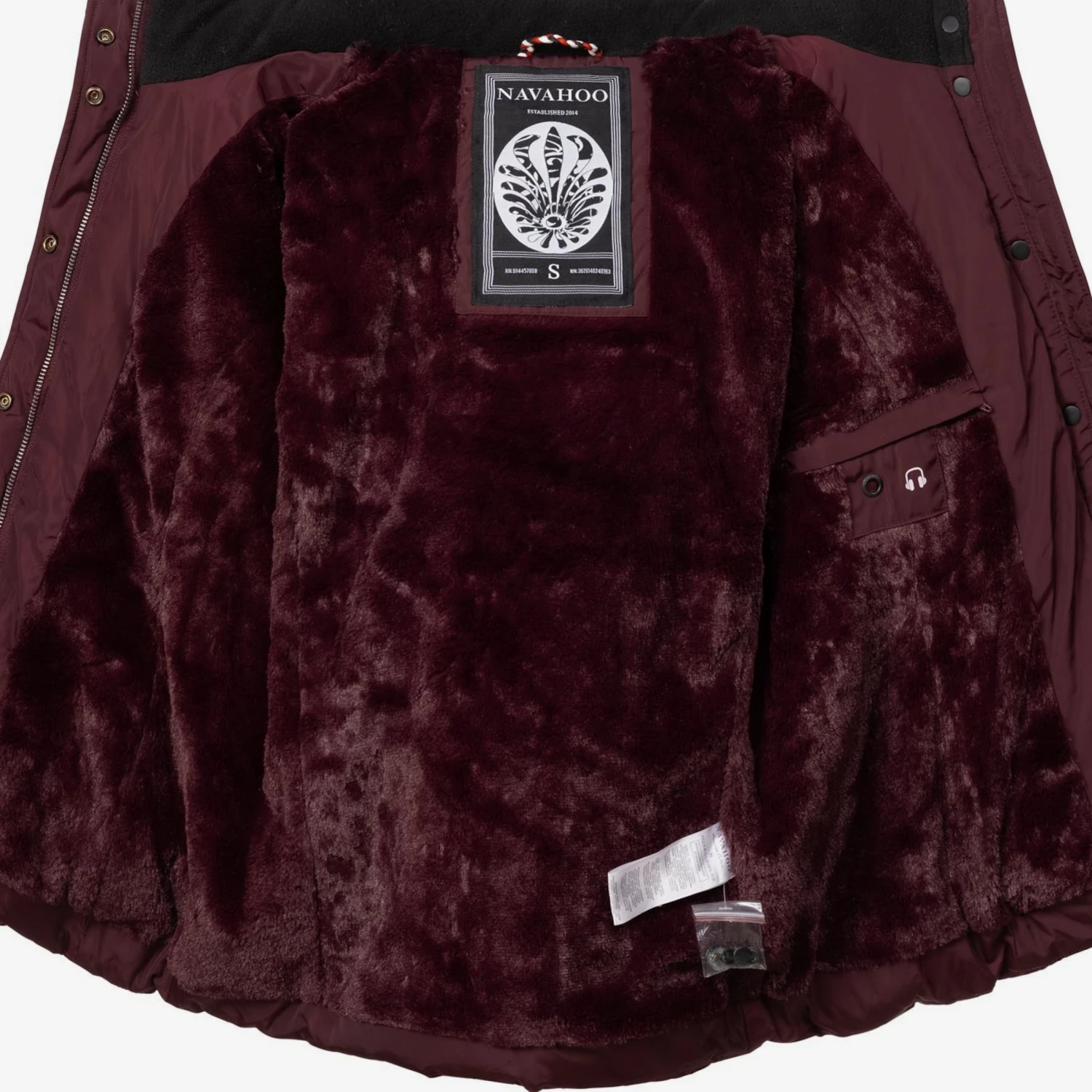 Navahoo Winterjassen Winterjas Miamor Dames Wijnrood 11 Navahoo Winterjassen Winterjas Miamor Dames Wijnrood - Afbeelding 9