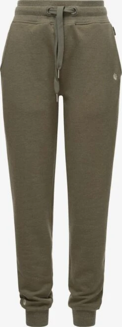 Navahoo Sweatpants Tapered Broek Dames Olijfgroen