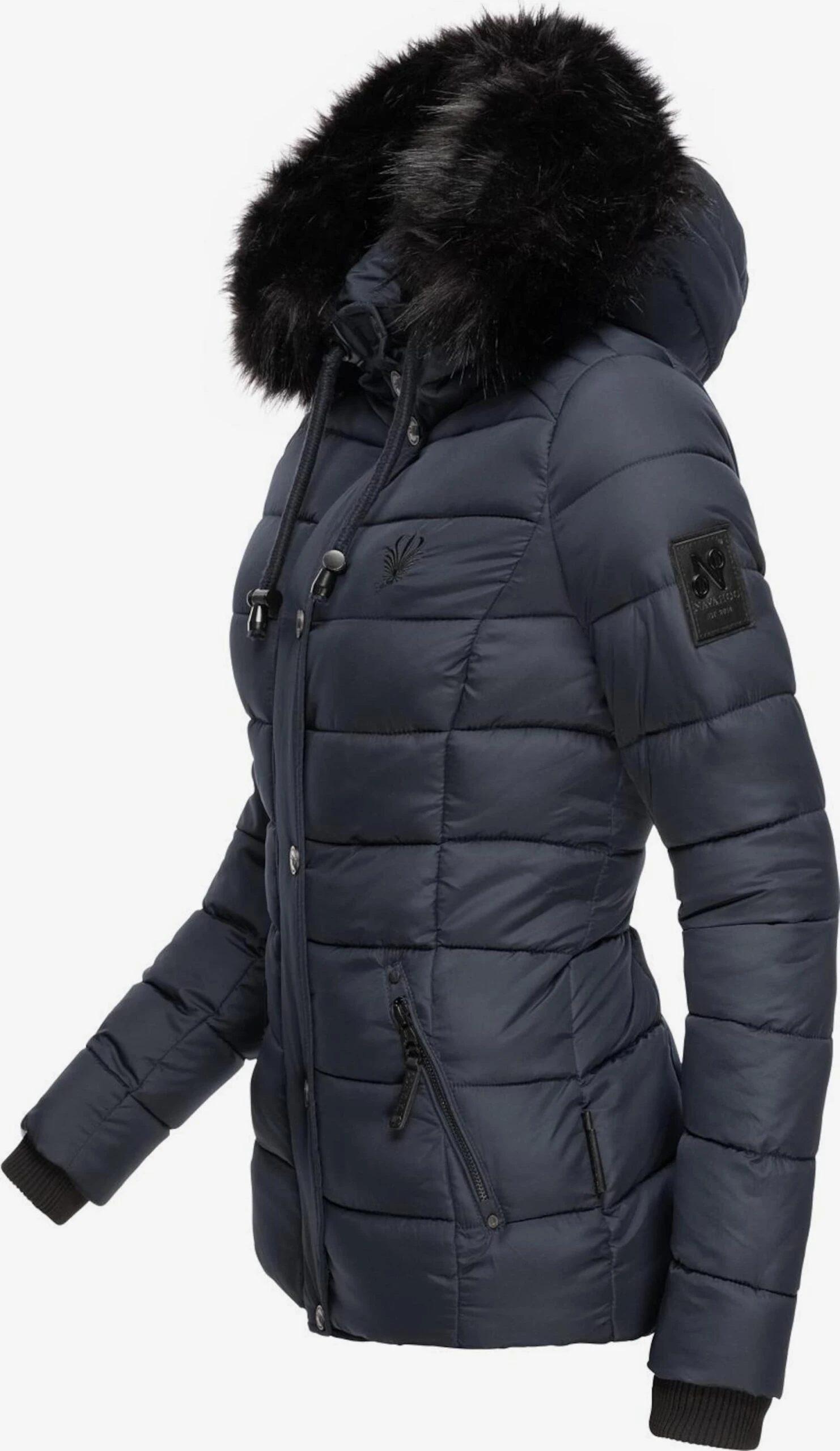 Navahoo Winterjassen Winterjas Zuckerbiene Dames Blauw 4 Navahoo Winterjassen Winterjas Zuckerbiene Dames Blauw - Afbeelding 2