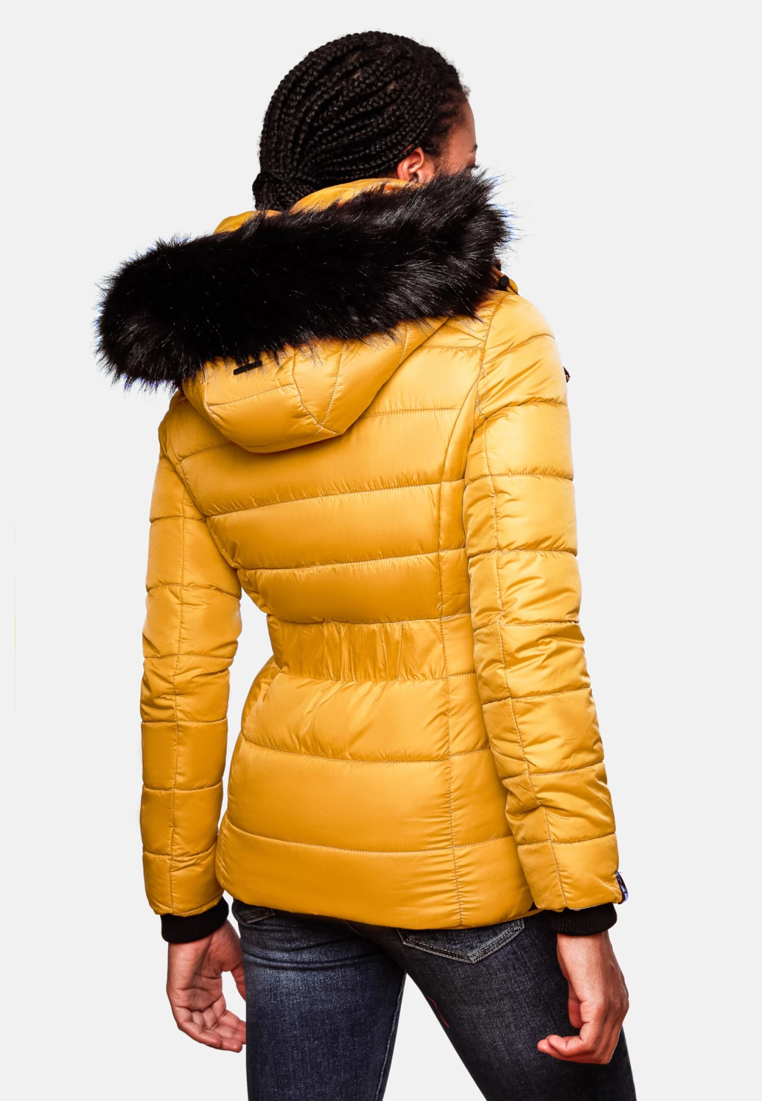 Navahoo Winterjassen Winterjas Zuckerbiene Dames Geel 11 Navahoo Winterjassen Winterjas Zuckerbiene Dames Geel - Afbeelding 9