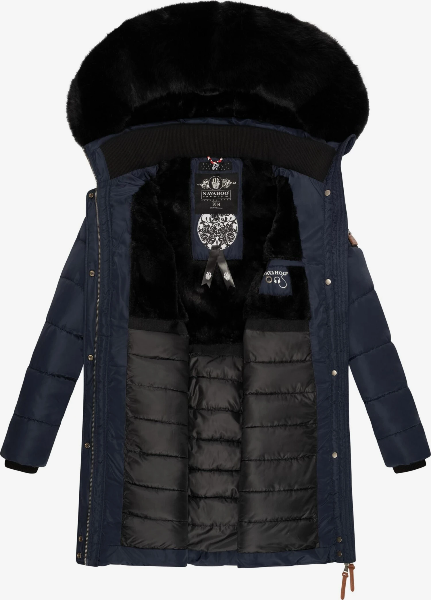 Navahoo Wintermantels Wintermantel Paula Dames Navy 8 Navahoo Wintermantels Wintermantel Paula Dames Navy - Afbeelding 6