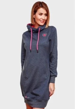 Navahoo Mini Jurken Jurk Dames Nachtblauw -Navahoo 20e7941001423883c82354a0eac0f545