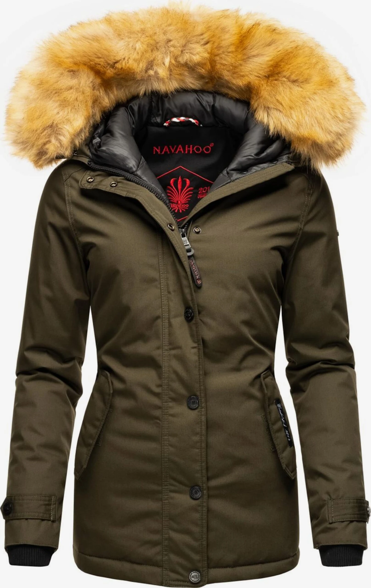 Navahoo Winterjassen Winterjas Laura Dames Kaki 3 Navahoo Winterjassen Winterjas Laura Dames Kaki