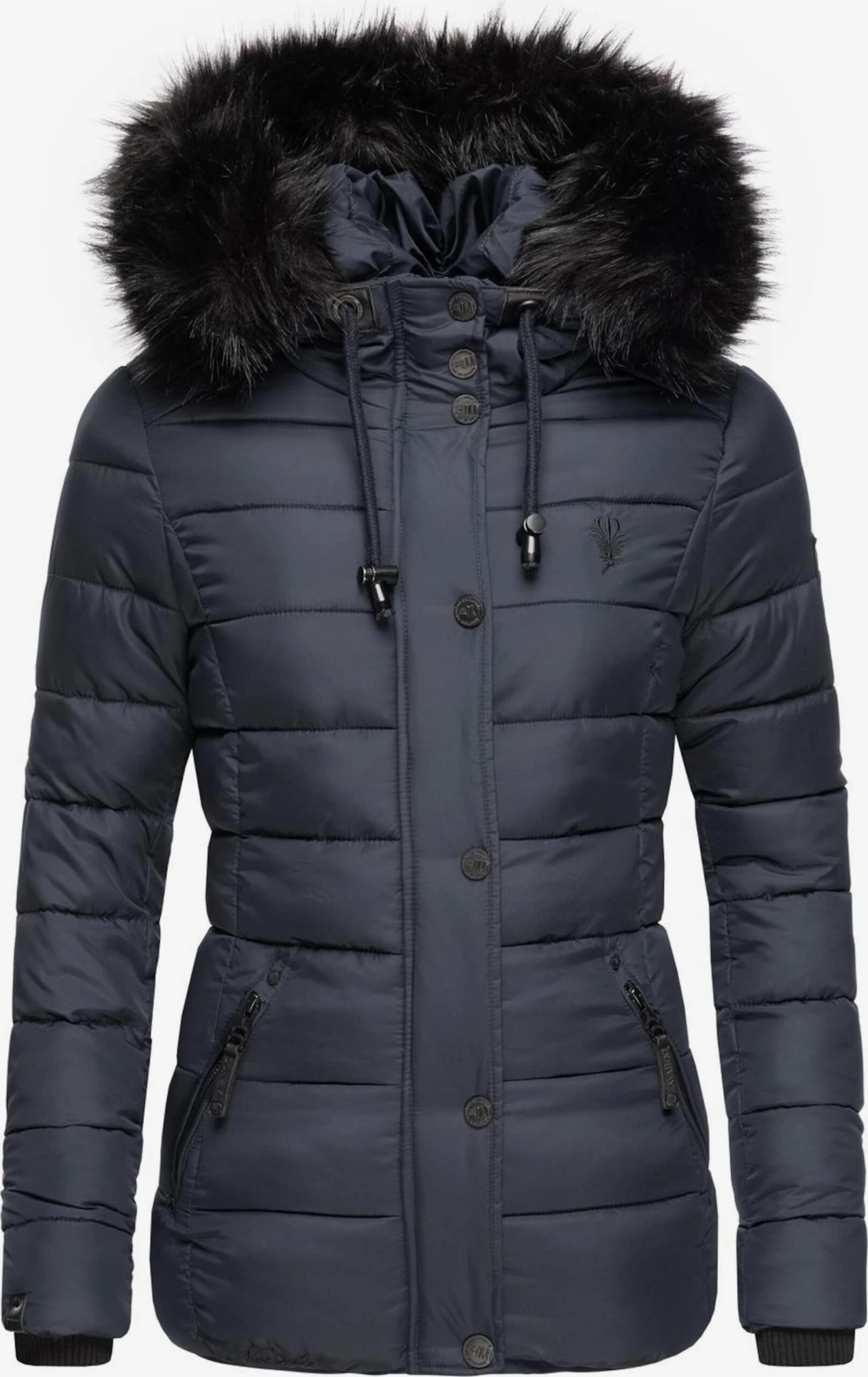 Navahoo Winterjassen Winterjas Zuckerbiene Dames Blauw 3 Navahoo Winterjassen Winterjas Zuckerbiene Dames Blauw