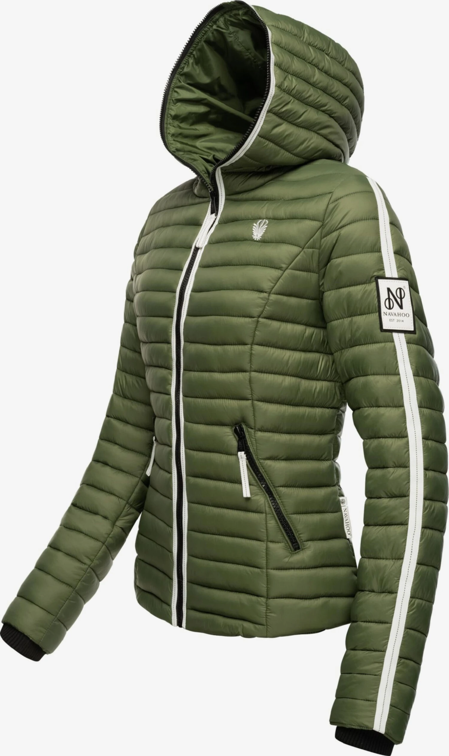 Navahoo Tussenjassen Tussenjas Kimuk Dames Olijfgroen 4 Navahoo Tussenjassen Tussenjas Kimuk Dames Olijfgroen - Afbeelding 2