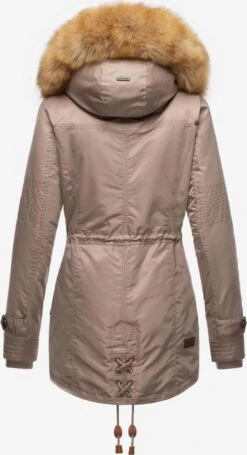 Navahoo Parkas Winterparka La Viva Dames Greige -Navahoo 28da3ee98c859f25a7cc411a9f70b5b8