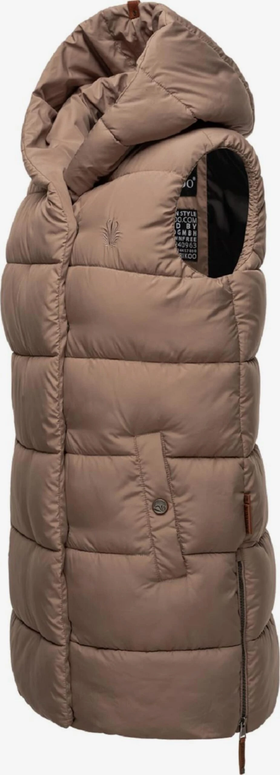 Navahoo Bodywarmers Bodywarmer Madilynaa Dames Taupe 5 Navahoo Bodywarmers Bodywarmer Madilynaa Dames Taupe - Afbeelding 3