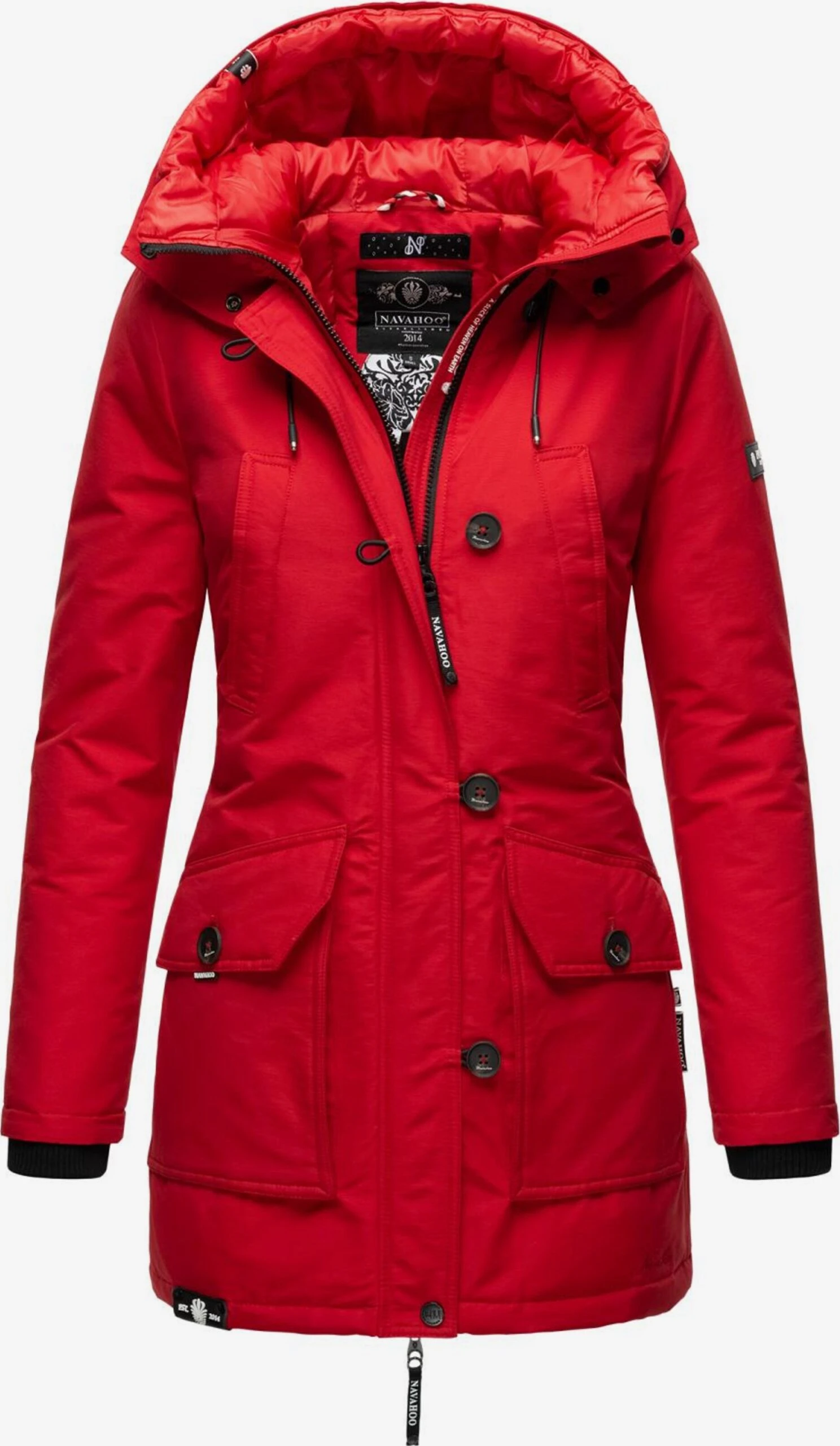 Navahoo Parkas Winterparka Freeze Stoorm Dames Rood 6 Navahoo Parkas Winterparka Freeze Stoorm Dames Rood - Afbeelding 4