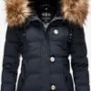 Navahoo Winterjassen Winterjas Zoja Dames Donkerblauw