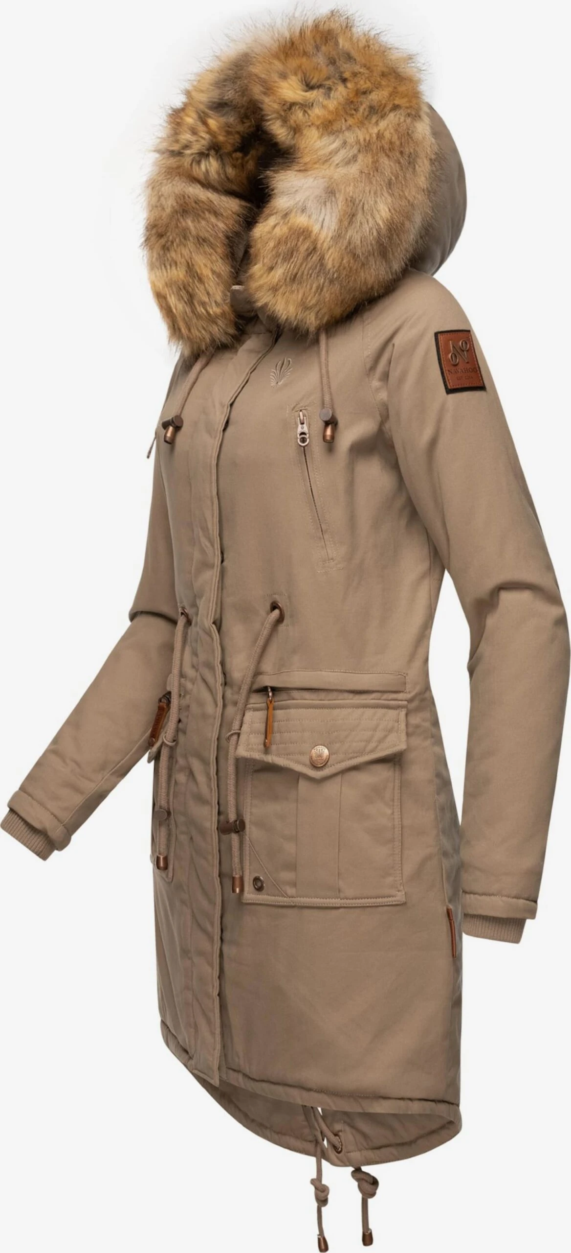 Navahoo Parkas Winterparka Rosinchen Dames Lichtbruin 4 Navahoo Parkas Winterparka Rosinchen Dames Lichtbruin - Afbeelding 2