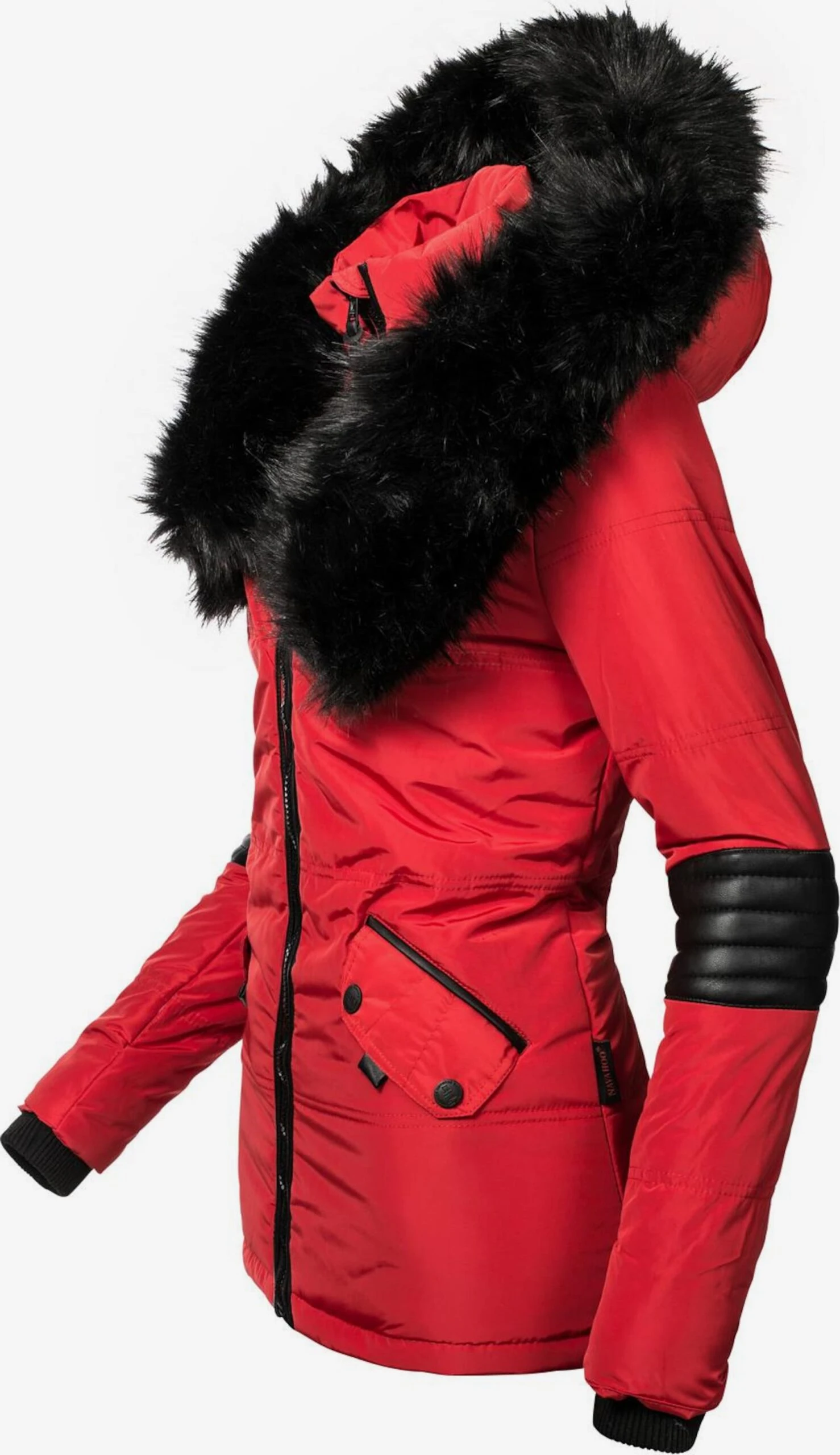 Navahoo Winterjassen Winterjas Nirvana Dames Rood 4 Navahoo Winterjassen Winterjas Nirvana Dames Rood - Afbeelding 2