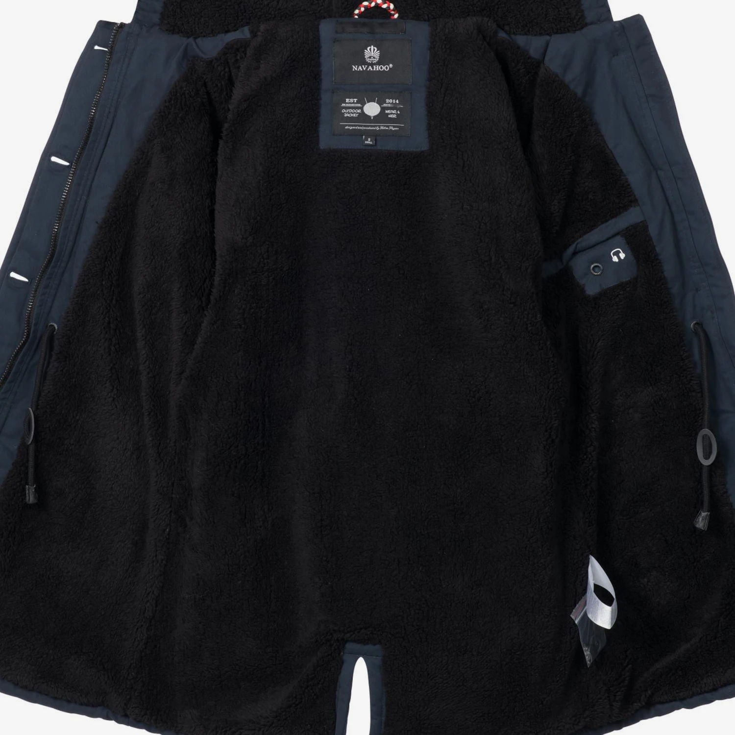 Navahoo Parkas Winterparka Luluna Dames Nachtblauw 9 Navahoo Parkas Winterparka Luluna Dames Nachtblauw - Afbeelding 7