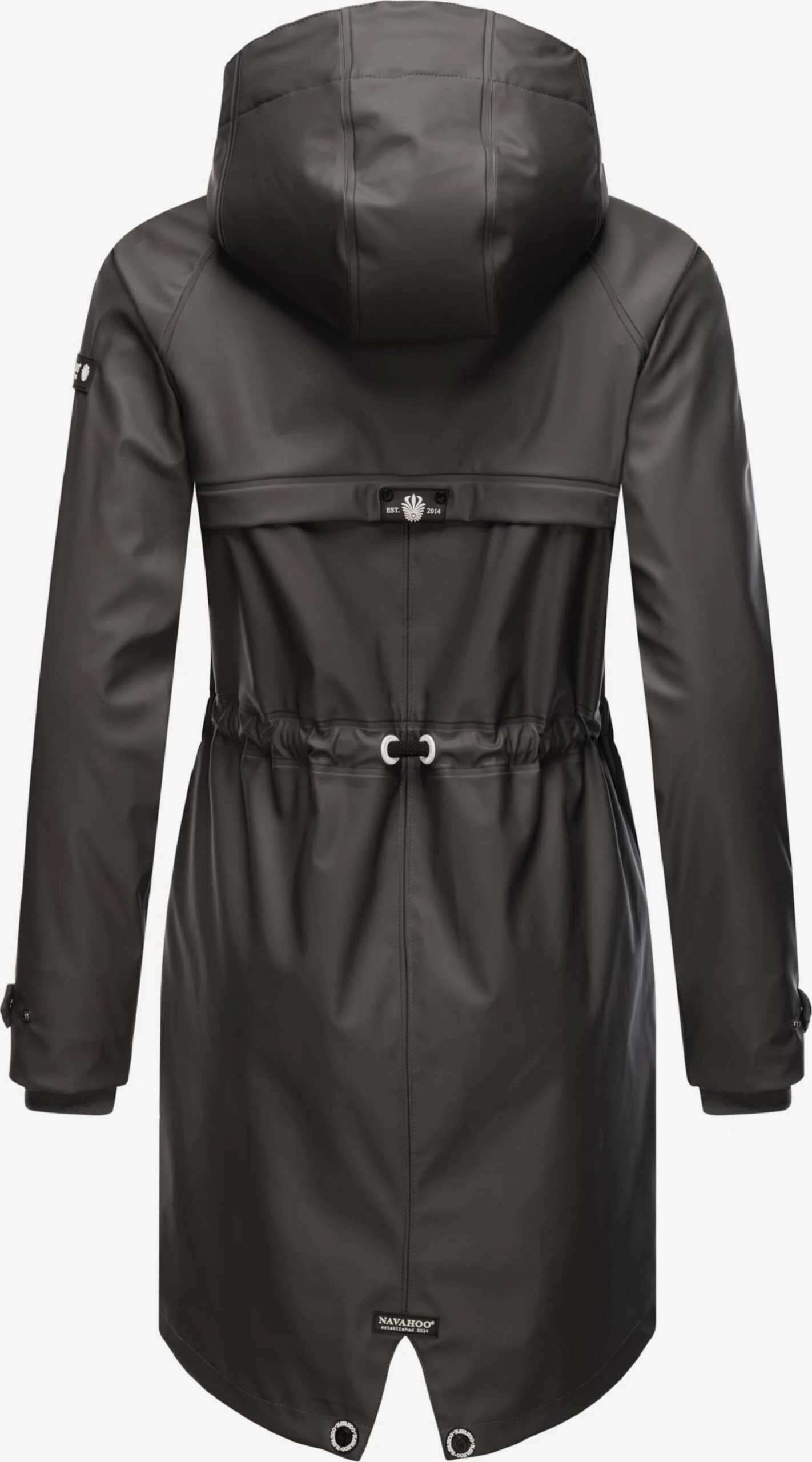 Navahoo Regenmantels Functionele Mantel Rainy Flower Dames Antraciet 5 Navahoo Regenmantels Functionele Mantel Rainy Flower Dames Antraciet - Afbeelding 3