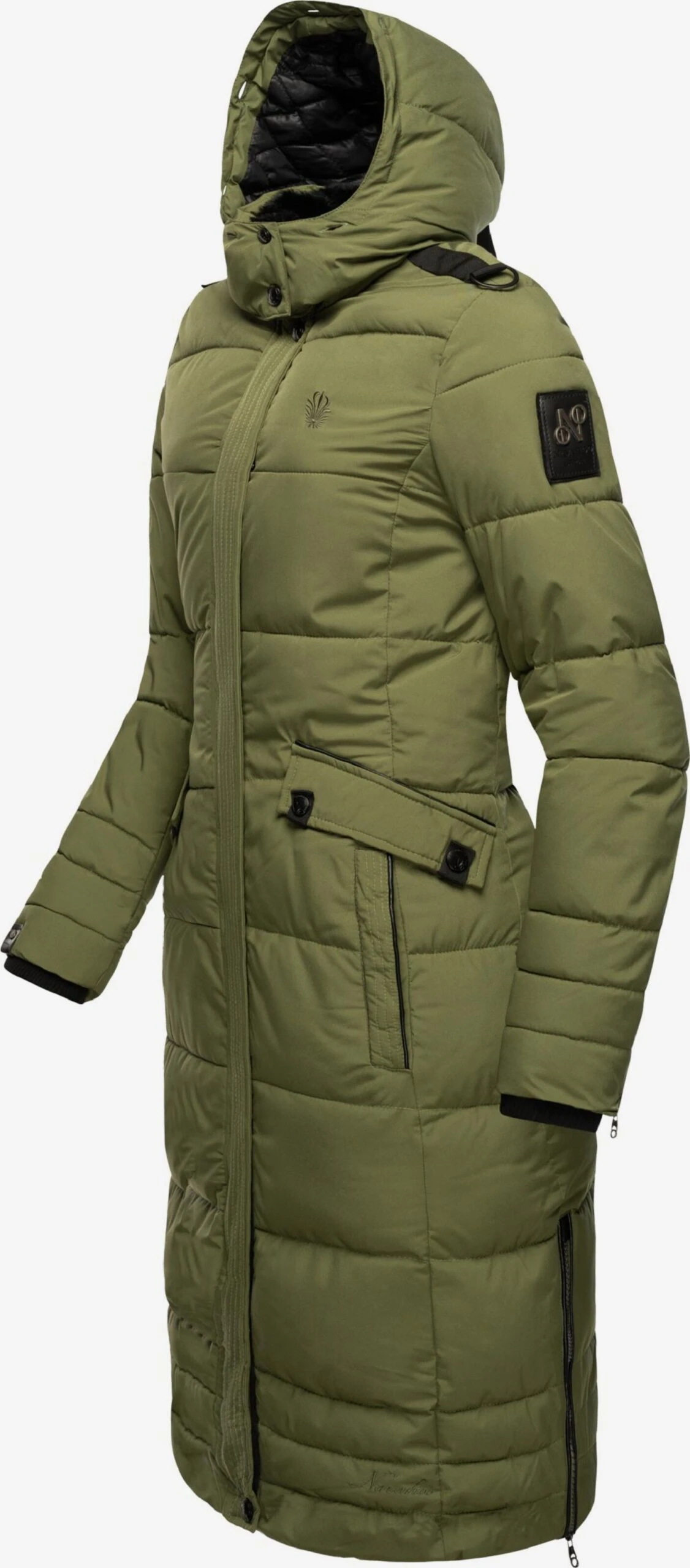 Navahoo Wintermantels Wintermantel Fahmiyaa Dames Kaki 6 Navahoo Wintermantels Wintermantel Fahmiyaa Dames Kaki - Afbeelding 4