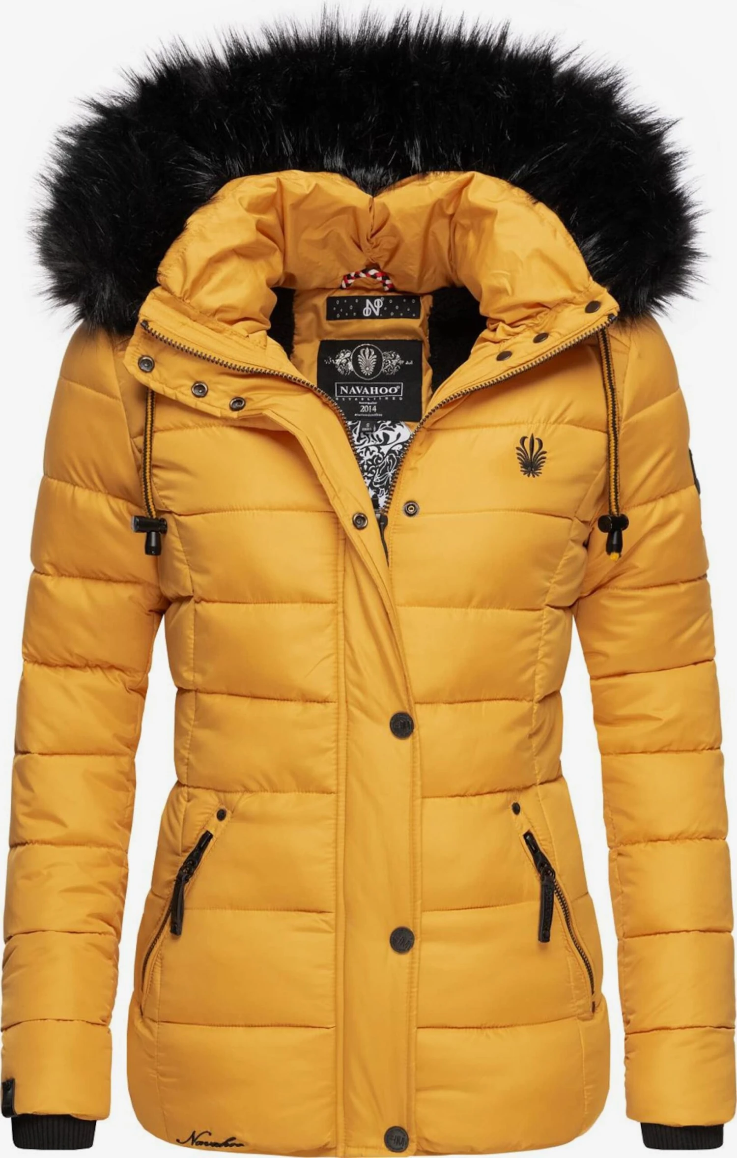 Navahoo Winterjassen Winterjas Zuckerbiene Dames Geel 3 Navahoo Winterjassen Winterjas Zuckerbiene Dames Geel