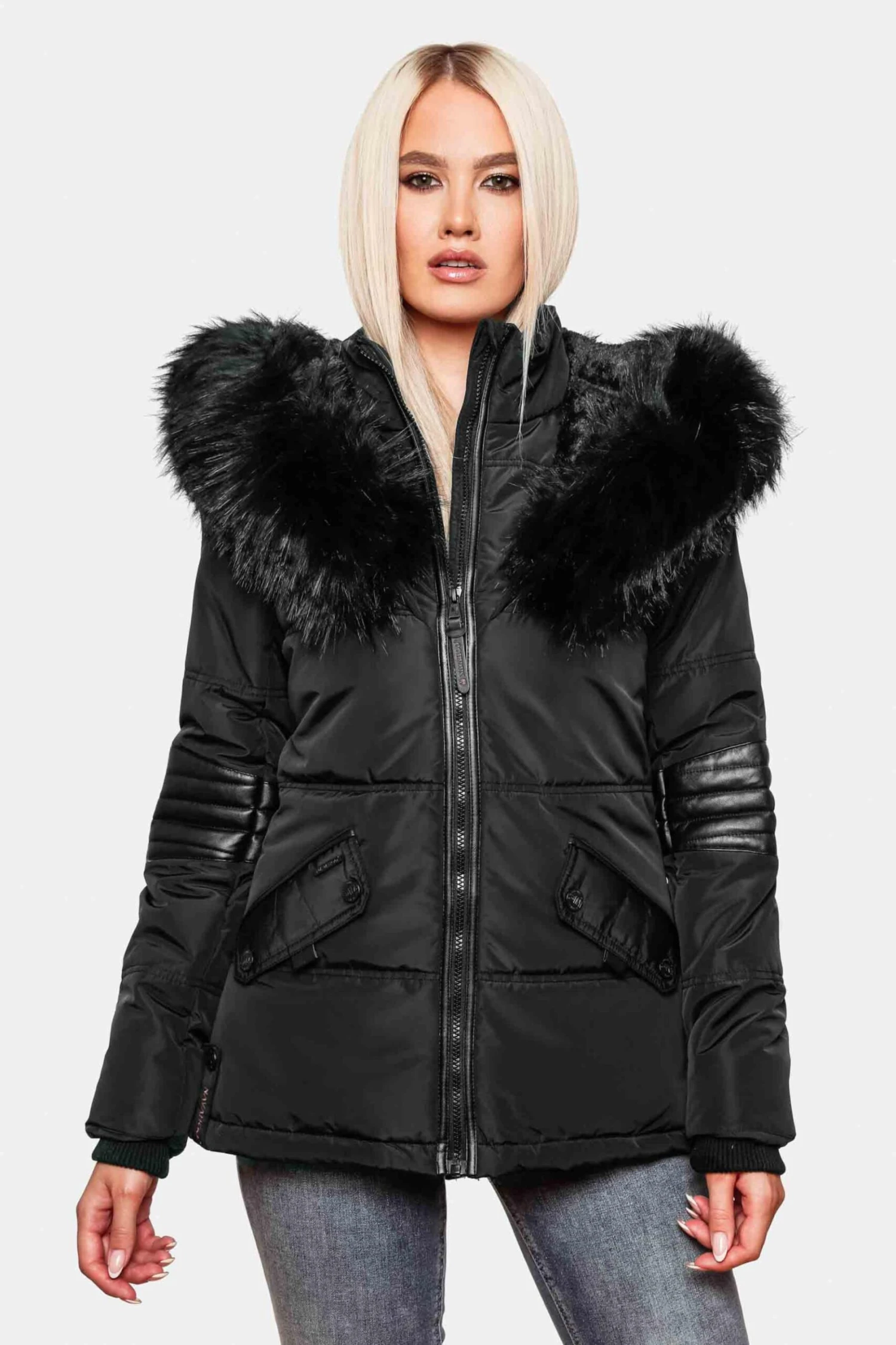 Navahoo Winterjassen Winterjas Nirvana Dames Zwart 4 Navahoo Winterjassen Winterjas Nirvana Dames Zwart - Afbeelding 2