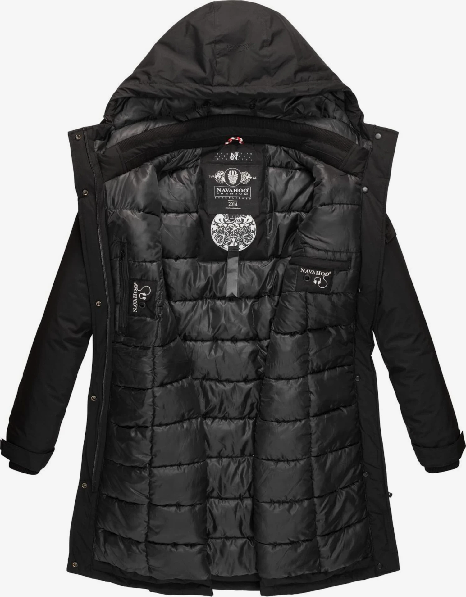 Navahoo Wintermantels Wintermantel Dames Zwart 7 Navahoo Wintermantels Wintermantel Dames Zwart - Afbeelding 5