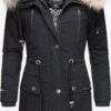 Navahoo Parkas Winterparka Honigfee Dames Nachtblauw