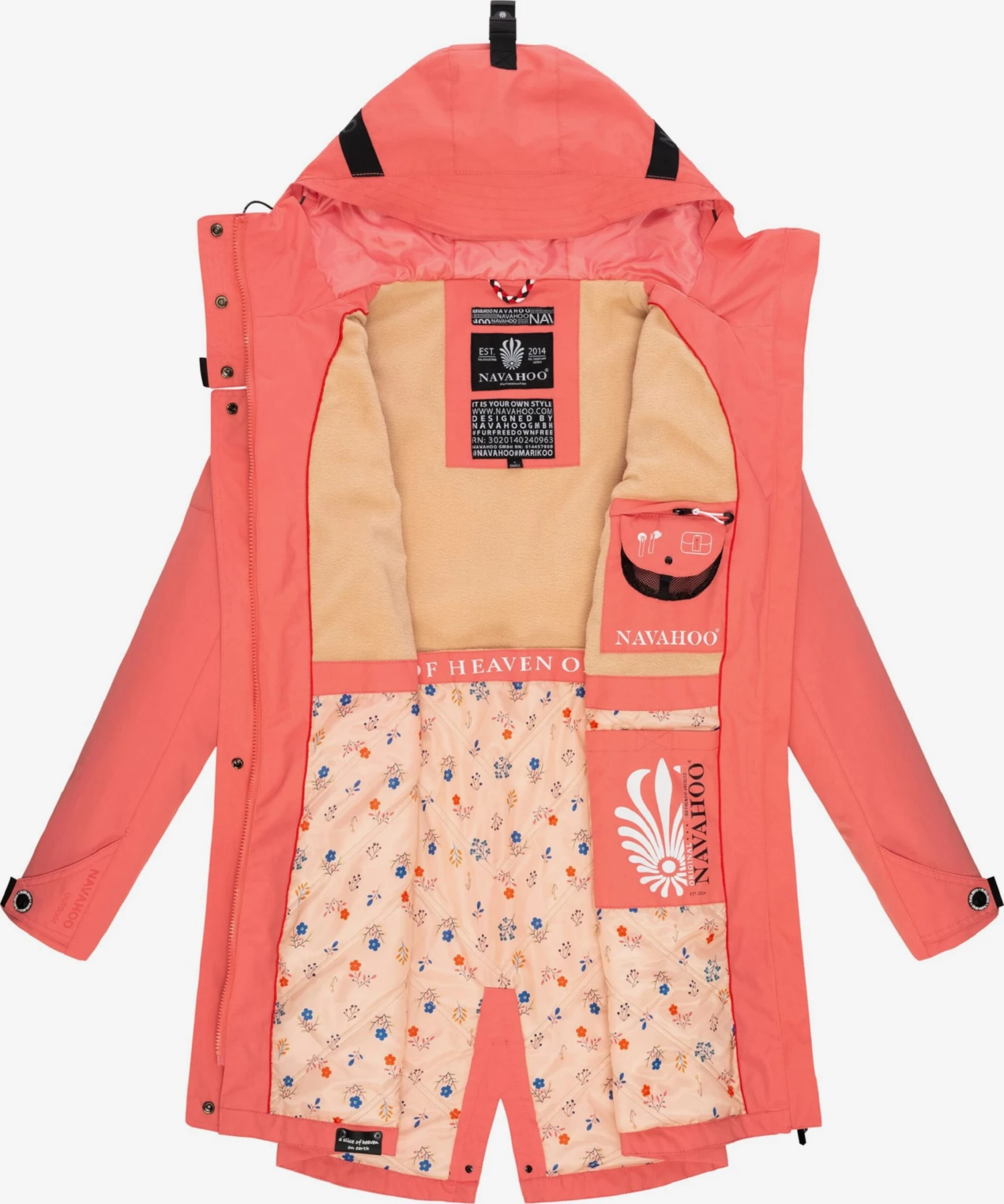 Navahoo Outdoor Jassen Functionele Jas Pfefferschote Dames Oranje 7 Navahoo Outdoor Jassen Functionele Jas Pfefferschote Dames Oranje - Afbeelding 5