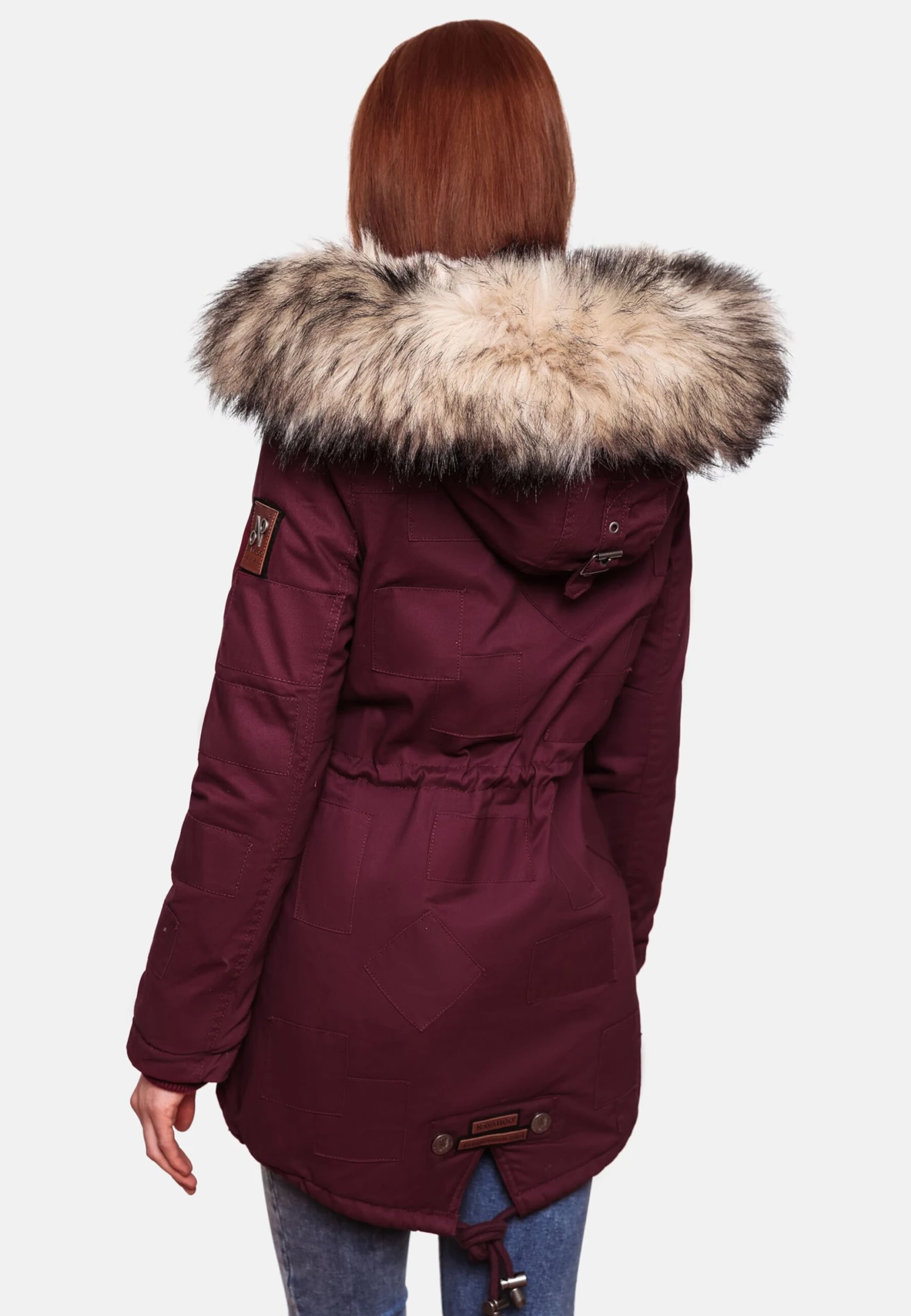 Navahoo Parkas Winterparka Honigfee Dames Bordeaux 10 Navahoo Parkas Winterparka Honigfee Dames Bordeaux - Afbeelding 8