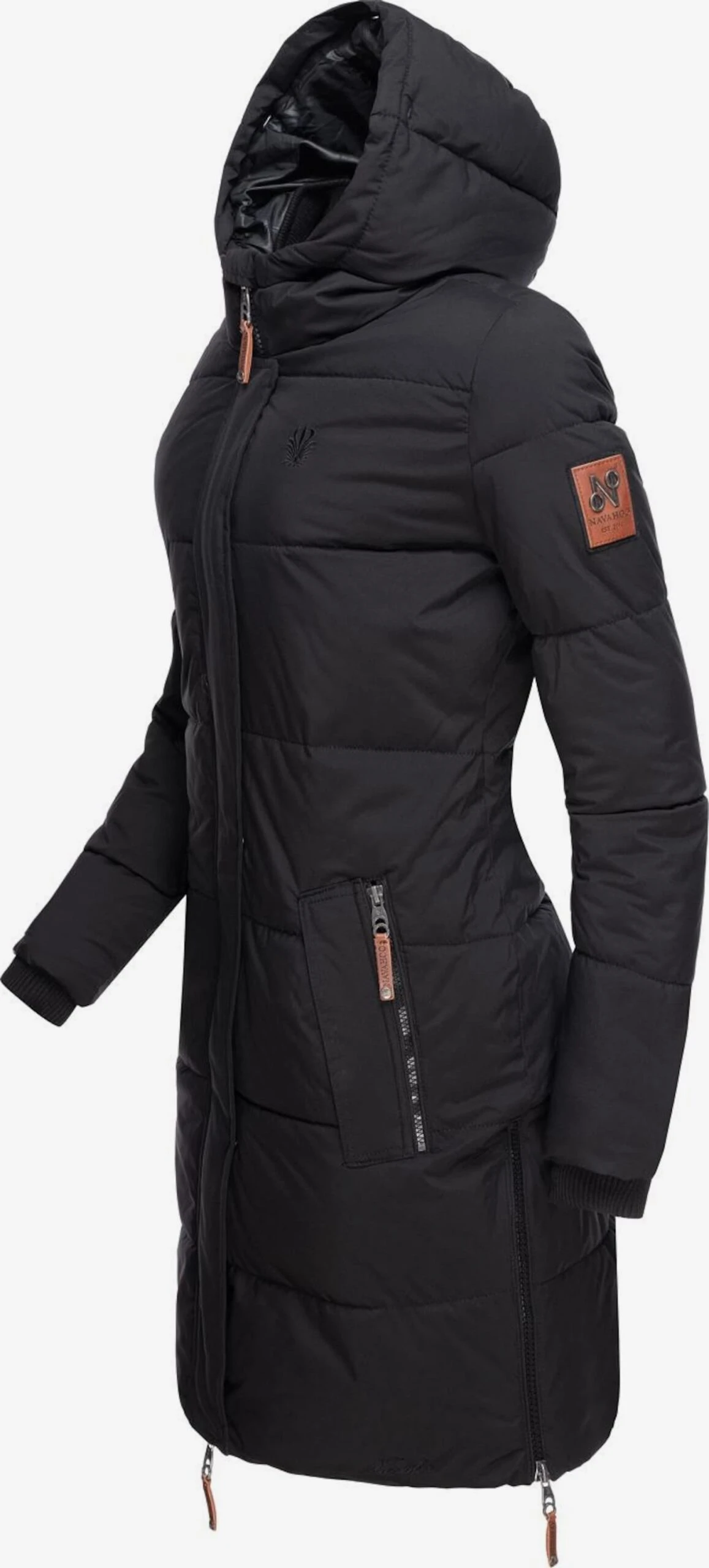 Navahoo Wintermantels Wintermantel Halina Dames Zwart 6 Navahoo Wintermantels Wintermantel Halina Dames Zwart - Afbeelding 4