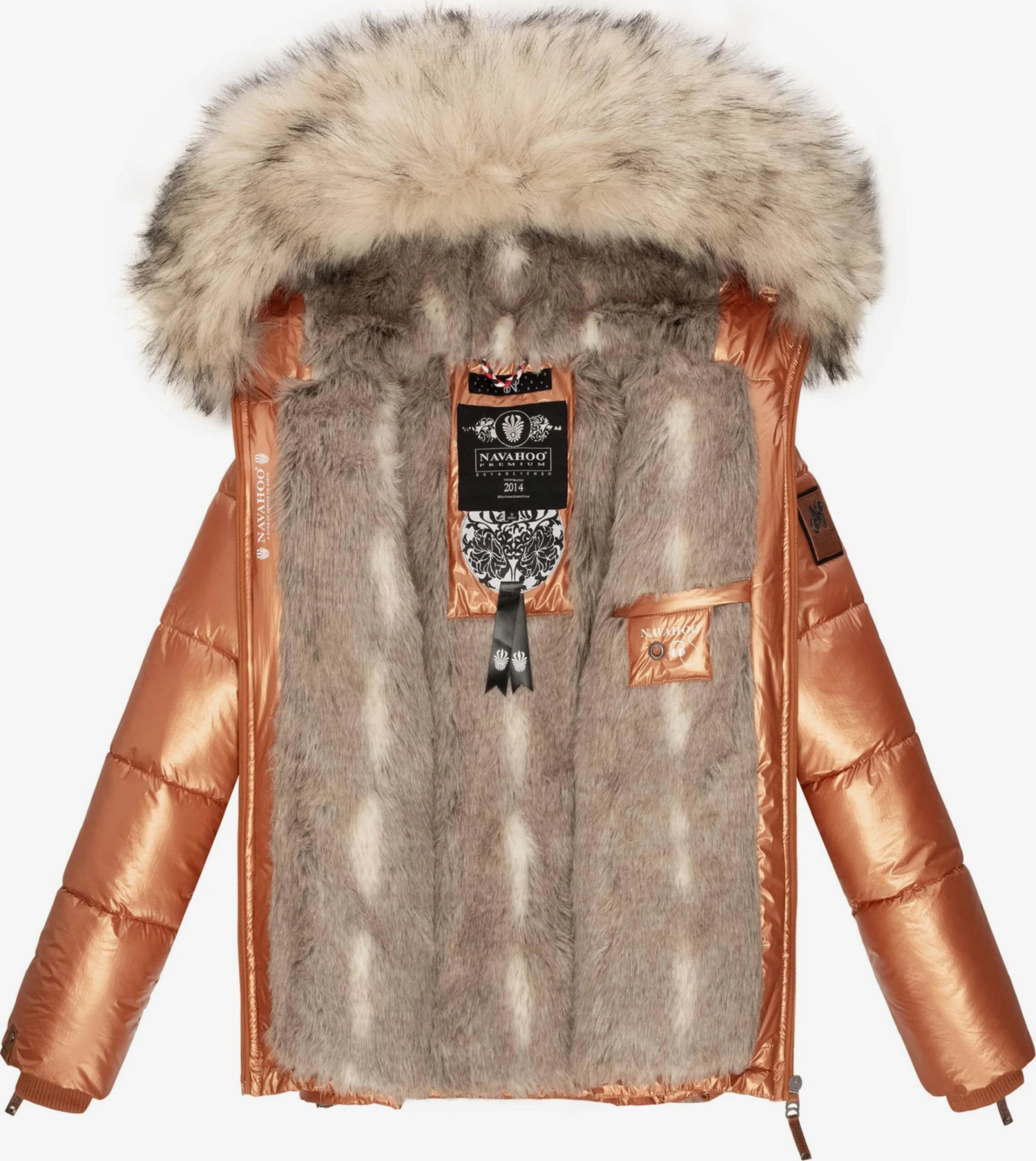 Navahoo Winterjassen Winterjas Tikunaa Dames Bruin 7 Navahoo Winterjassen Winterjas Tikunaa Dames Bruin - Afbeelding 5