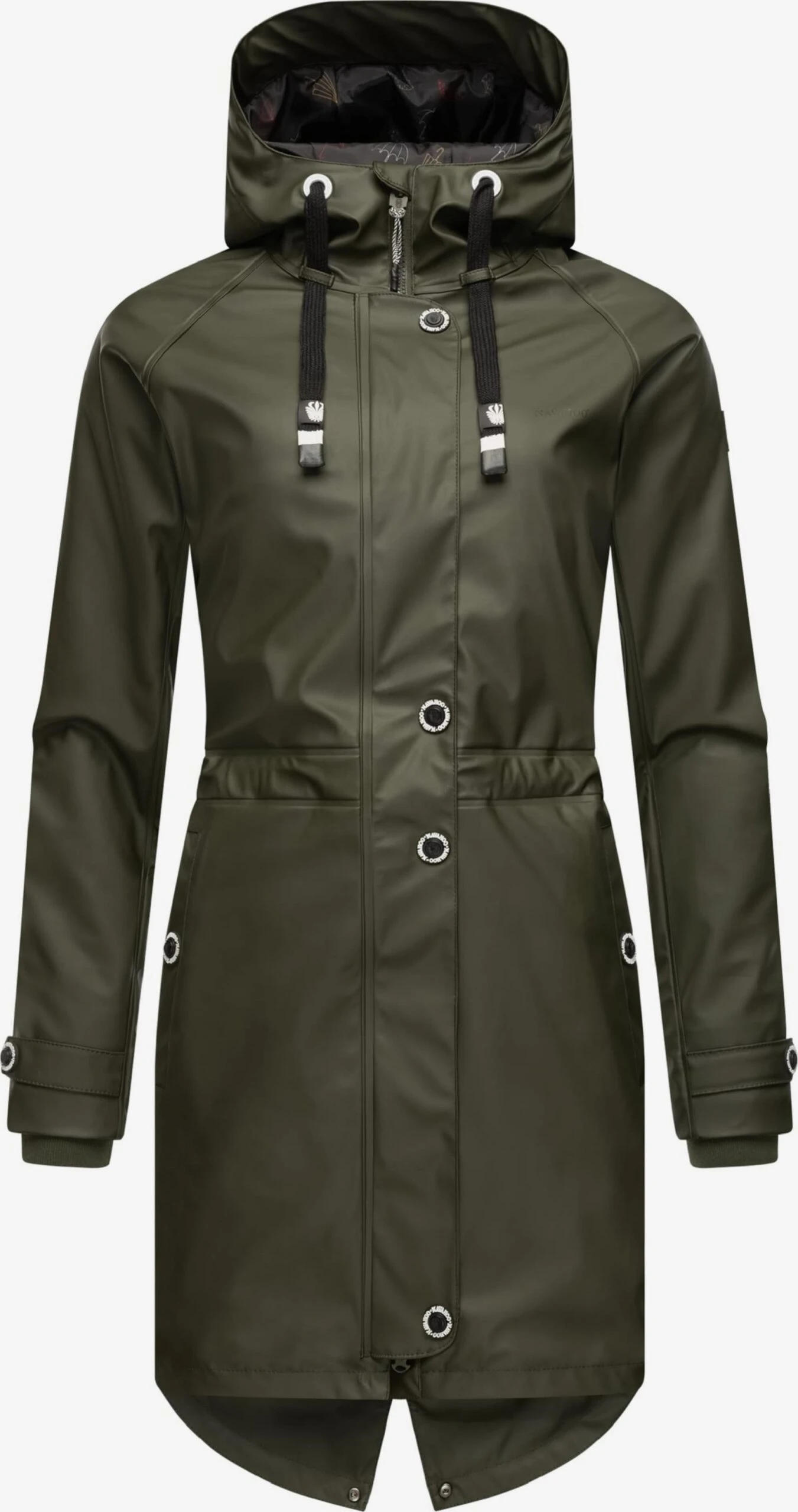 Navahoo Regenmantels Functionele Mantel Rainy Flower Dames Kaki 3 Navahoo Regenmantels Functionele Mantel Rainy Flower Dames Kaki