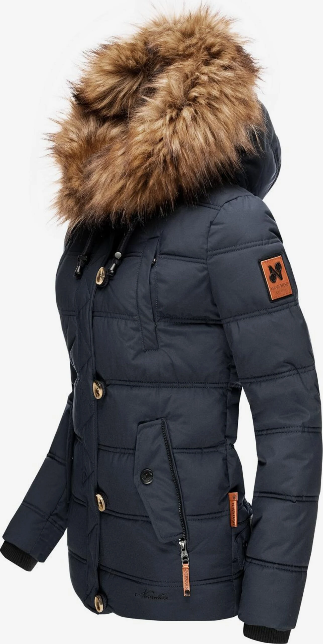 Navahoo Winterjassen Winterjas Zoja Dames Donkerblauw 4 Navahoo Winterjassen Winterjas Zoja Dames Donkerblauw - Afbeelding 2