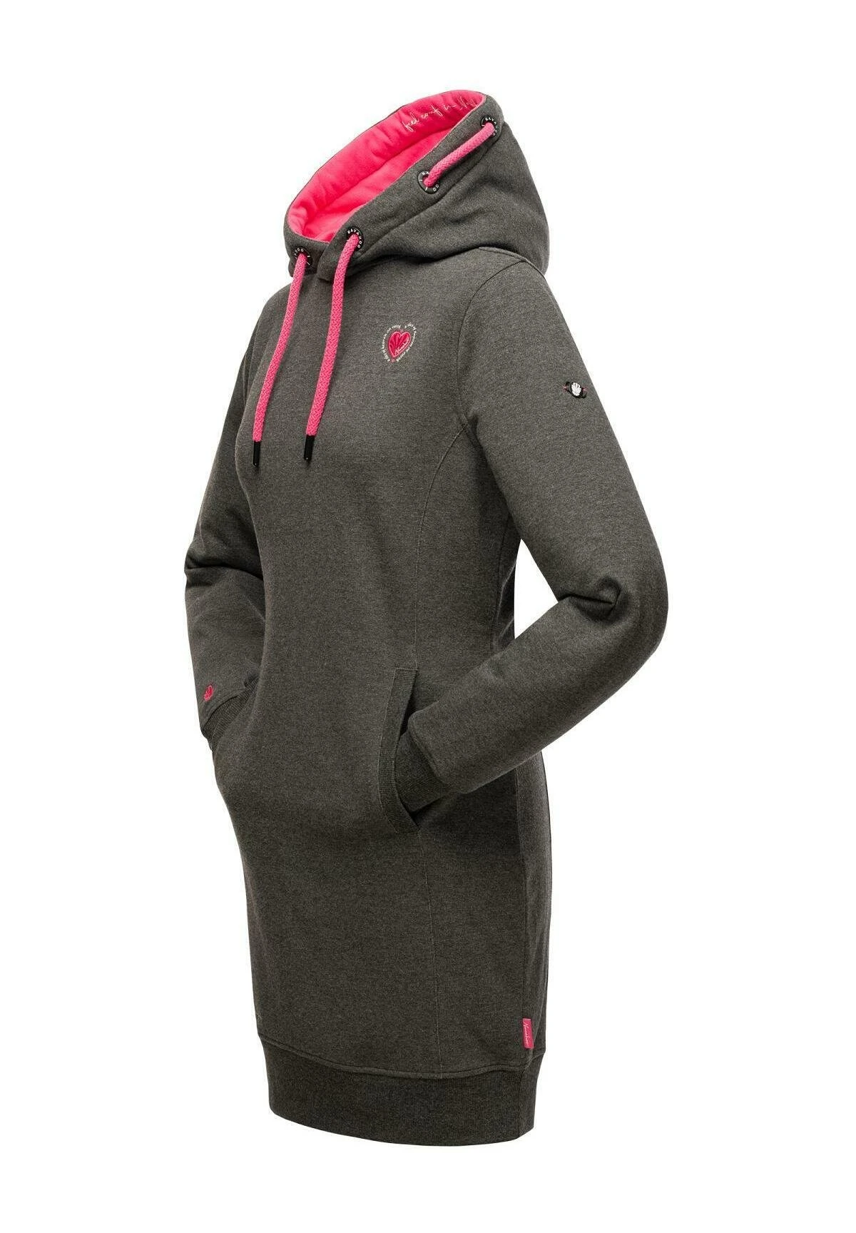 Navahoo Jurk - Dark Grey Melange 8 Navahoo Jurk - Dark Grey Melange - Afbeelding 6