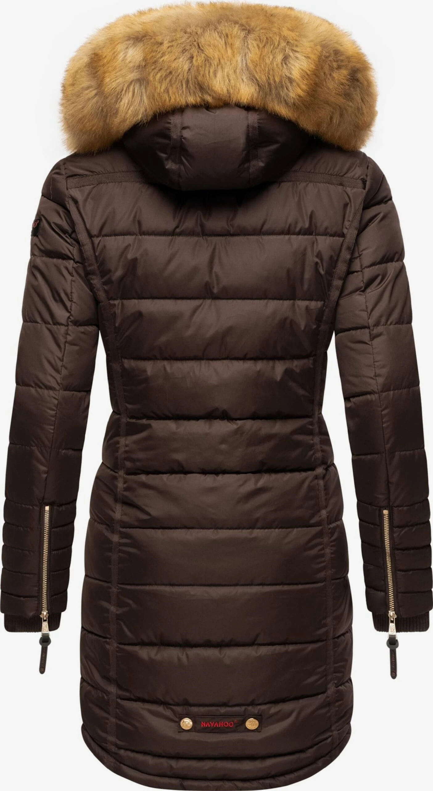 Navahoo Wintermantels Wintermantel Papaya Dames Kastanjebruin 5 Navahoo Wintermantels Wintermantel Papaya Dames Kastanjebruin - Afbeelding 3