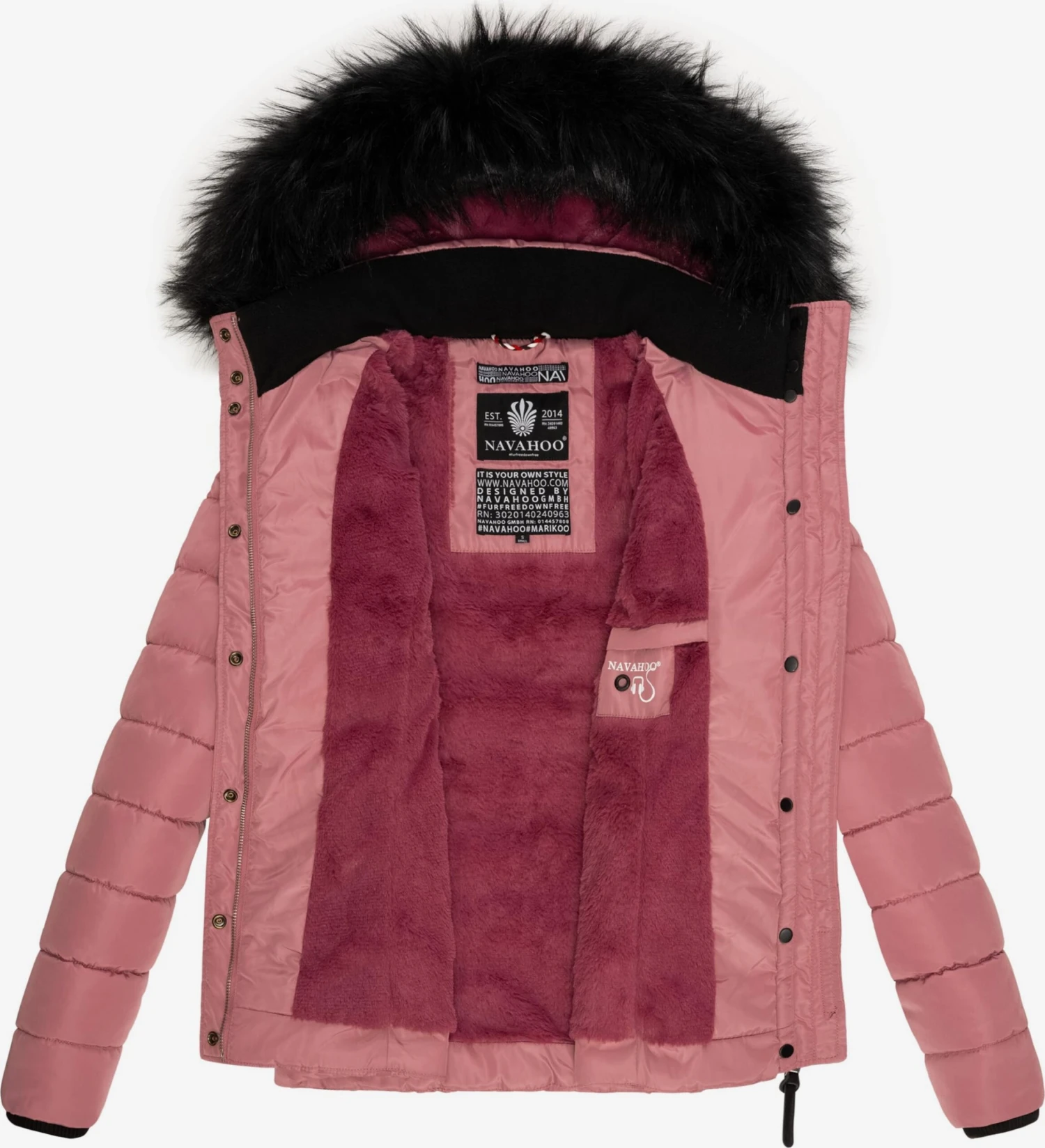 Navahoo Winterjassen Winterjas Miamor Dames Pink 7 Navahoo Winterjassen Winterjas Miamor Dames Pink - Afbeelding 5