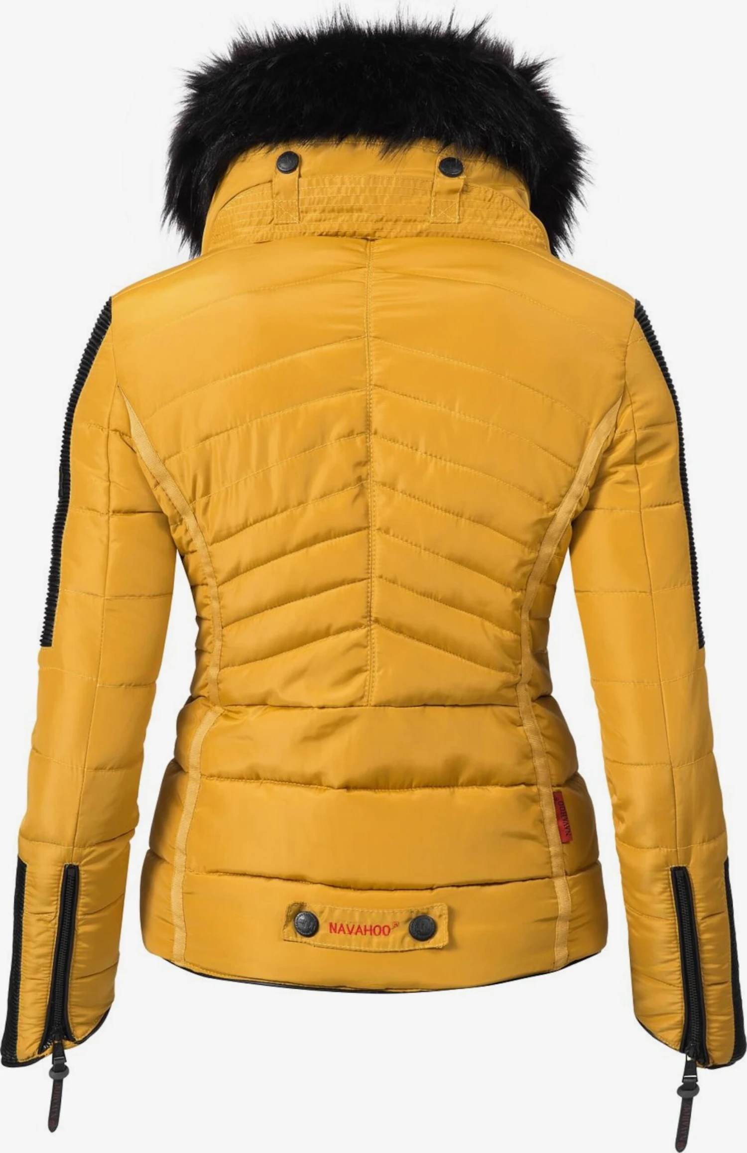 Navahoo Winterjassen Winterjas Yuki Dames Mosterd 4 Navahoo Winterjassen Winterjas Yuki Dames Mosterd - Afbeelding 2