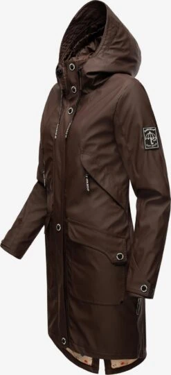 Navahoo Regenmantels Tussenmantel Schötchen Dames Chocoladebruin -Navahoo 502ff7657855a6849154bd495ee83537