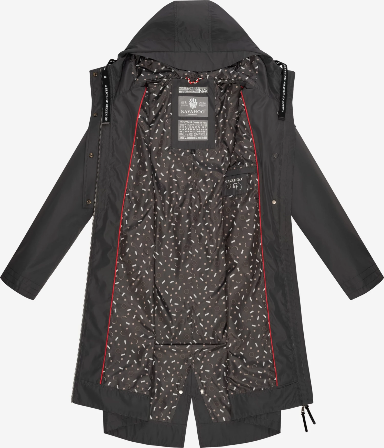 Navahoo Parkas Tussenparka Josinaa Dames Antraciet 6 Navahoo Parkas Tussenparka Josinaa Dames Antraciet - Afbeelding 4