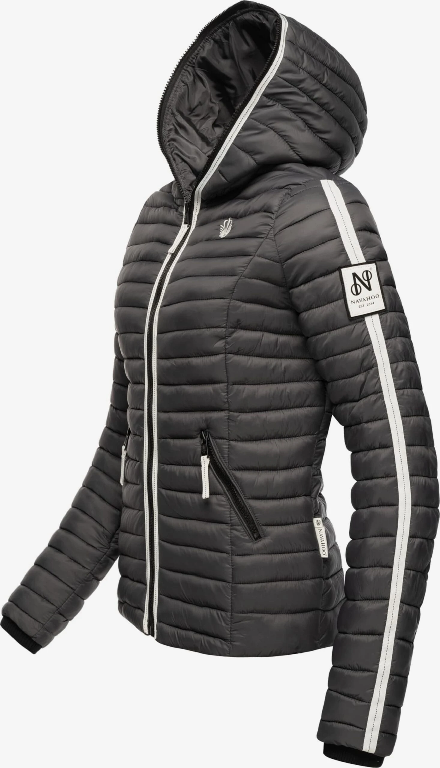 Navahoo Tussenjassen Tussenjas Kimuk Dames Donkergrijs 4 Navahoo Tussenjassen Tussenjas Kimuk Dames Donkergrijs - Afbeelding 2