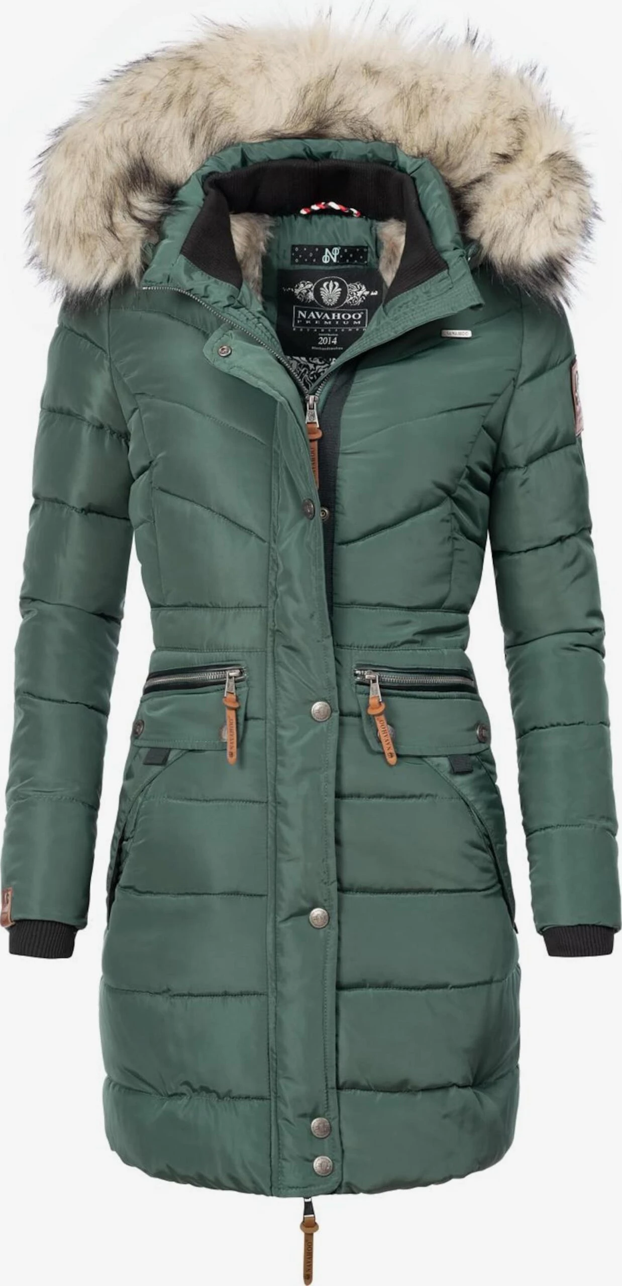 Navahoo Wintermantels Wintermantel Paula Dames Smaragd 3 Navahoo Wintermantels Wintermantel Paula Dames Smaragd