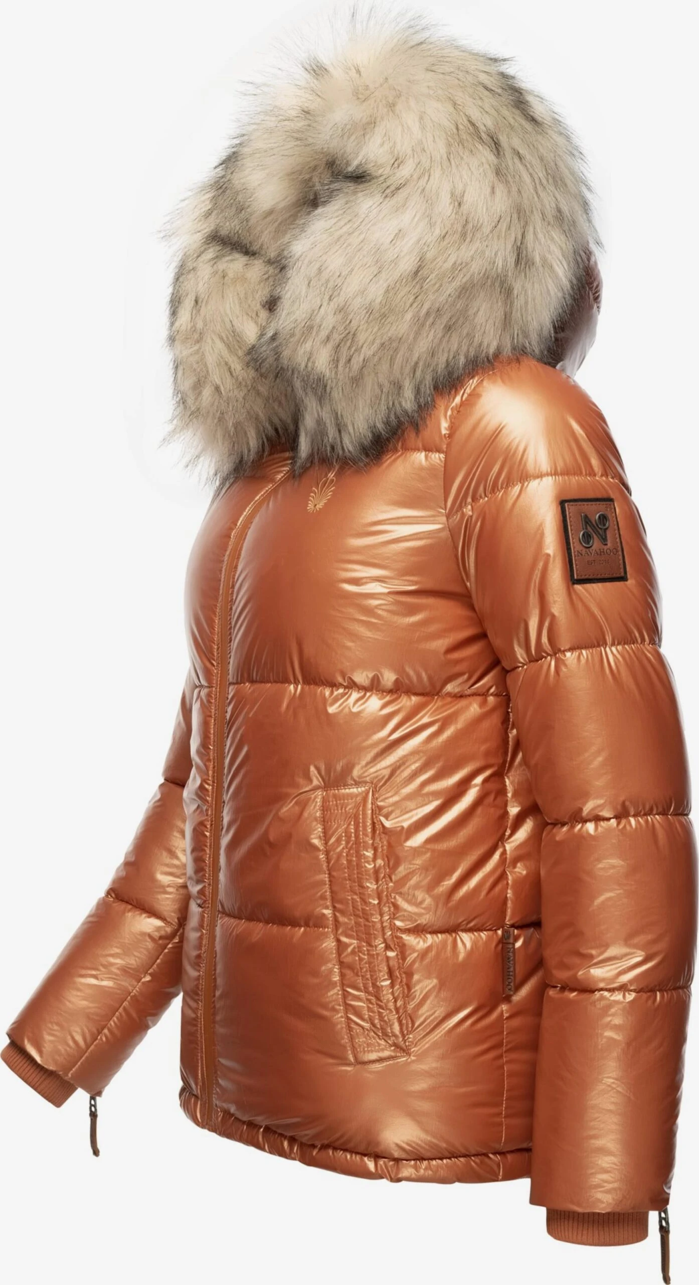 Navahoo Winterjassen Winterjas Tikunaa Dames Bruin 4 Navahoo Winterjassen Winterjas Tikunaa Dames Bruin - Afbeelding 2